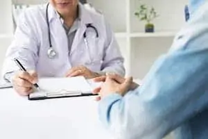 patient in consultation with doctor
